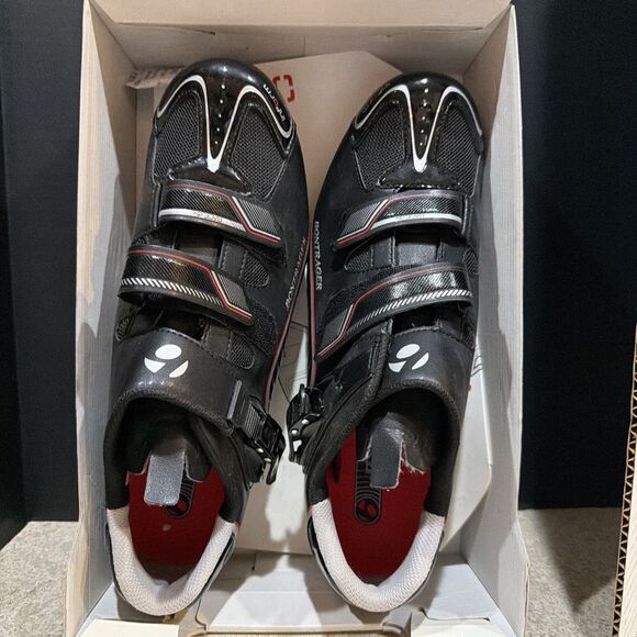 NEW Bontrager Road Race DLX Cycling Shoe BLACK/RED EU 48 US 14.5 main image 5